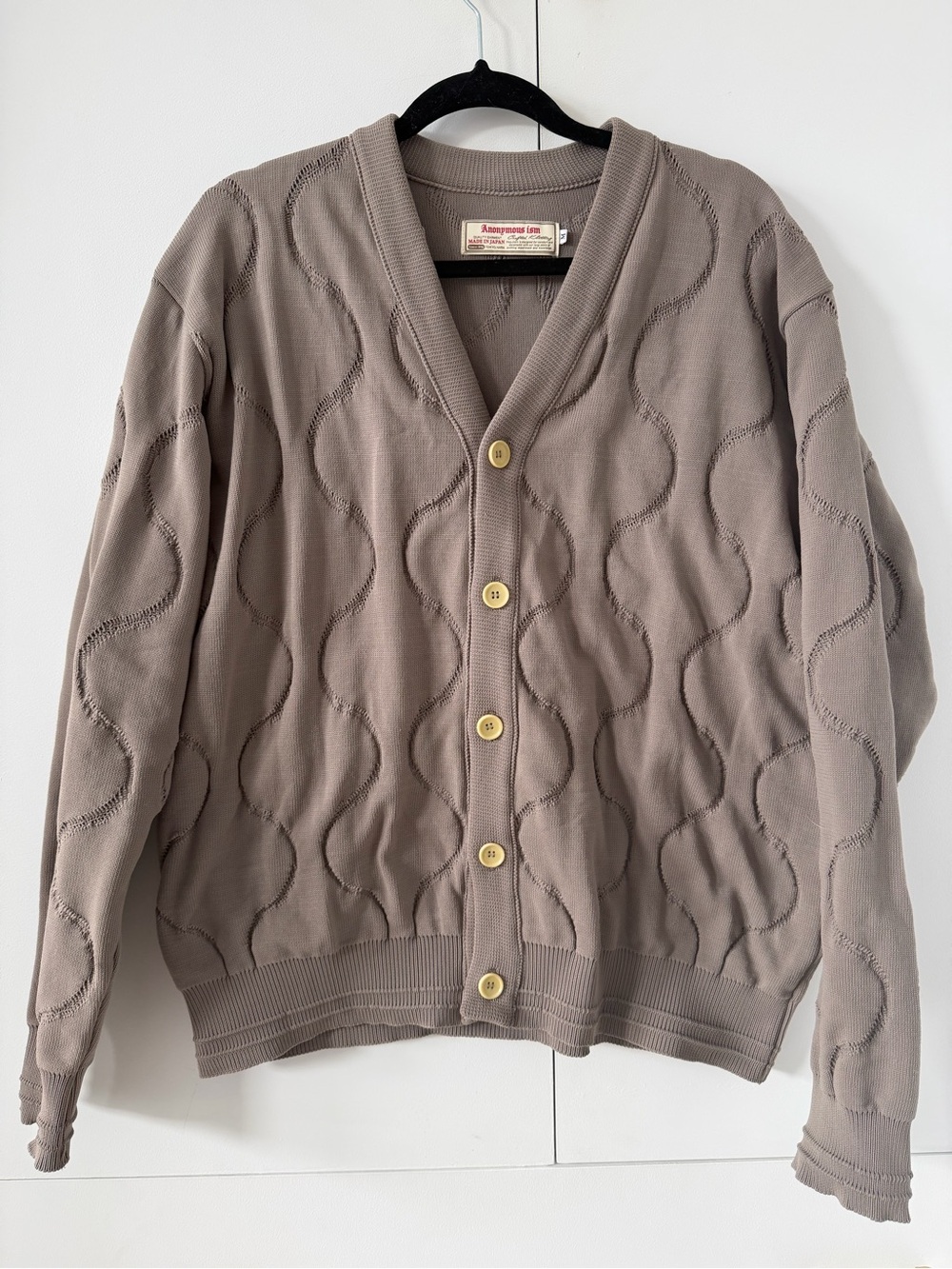 Anonymous Ism Quilted Ecopet Cardigan from Japan